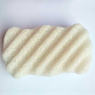 Wave type konjac bath sponge